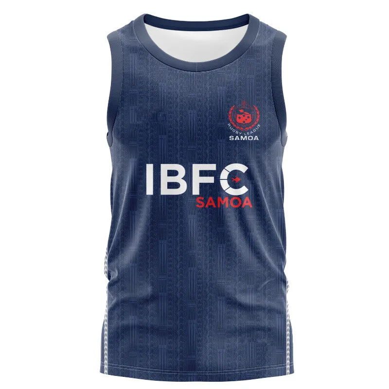 2026 Inspiration kommt aus Samoa Rugby Eltern-Kind 3D-Druck Schnell trocknendes, atmungsaktives Sportshirt, Weste, modisches Sporttrikot – Detail 10