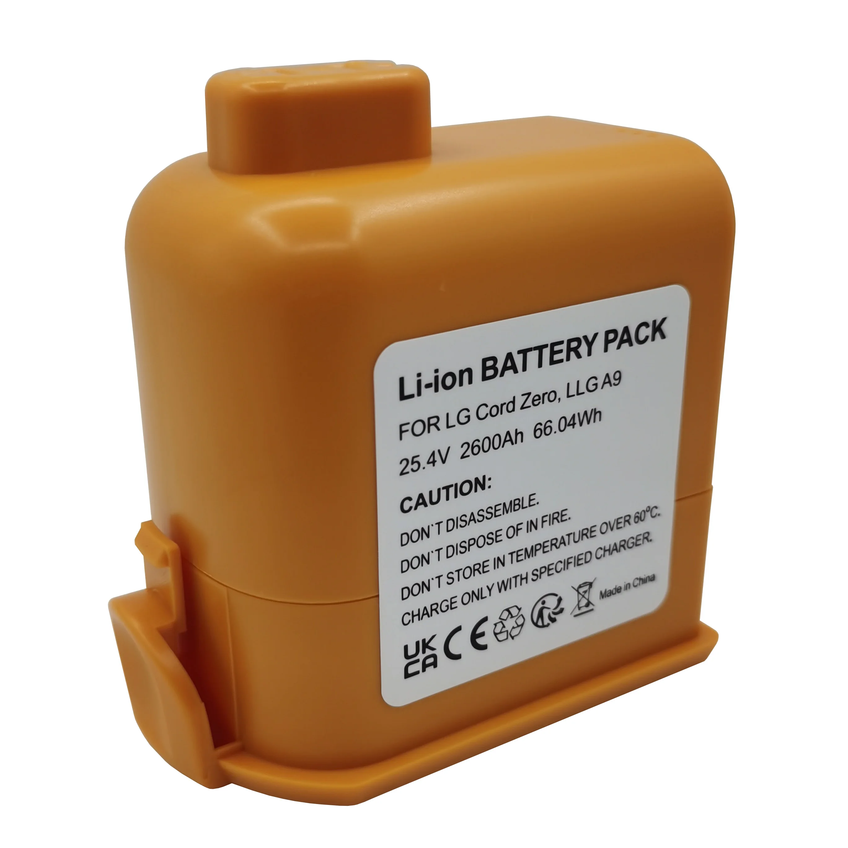 25.4 فولت 2600 مللي أمبير بطارية ليثيوم أيون قابلة للشحن حزمة 7S 1P ل LG Cord ZerA9 A9 + Plus سلسلة بطارية احتياطية شراء بالجملة الجديدة