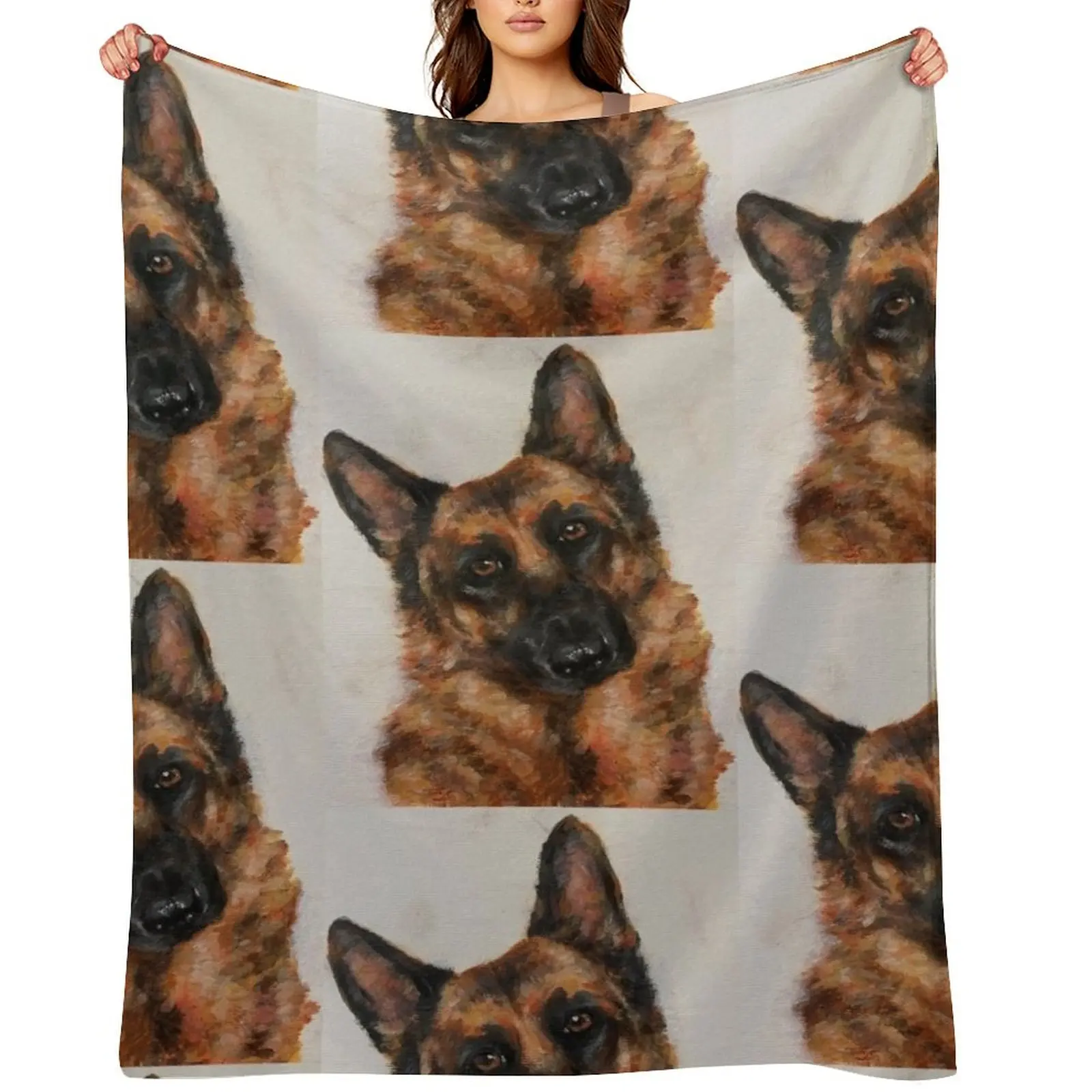 

German Shepherd Throw Blanket Sleeping Bag Softest Hairys Fashion Sofas Blankets