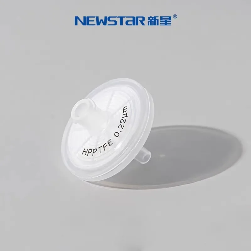 Newstar hydrophilic PTFE needle filter for filtering aqueous and organic solutions 13/25/33mm 0.22/0.45um