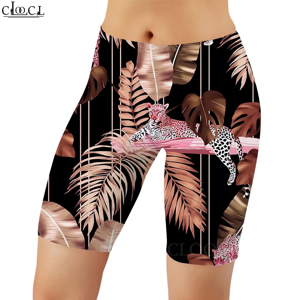 Cloocl novas mulheres legging animais dos desenhos animados padrão 3d impresso shorts casuais para feminino ginásio treino jogging leggings de fitness