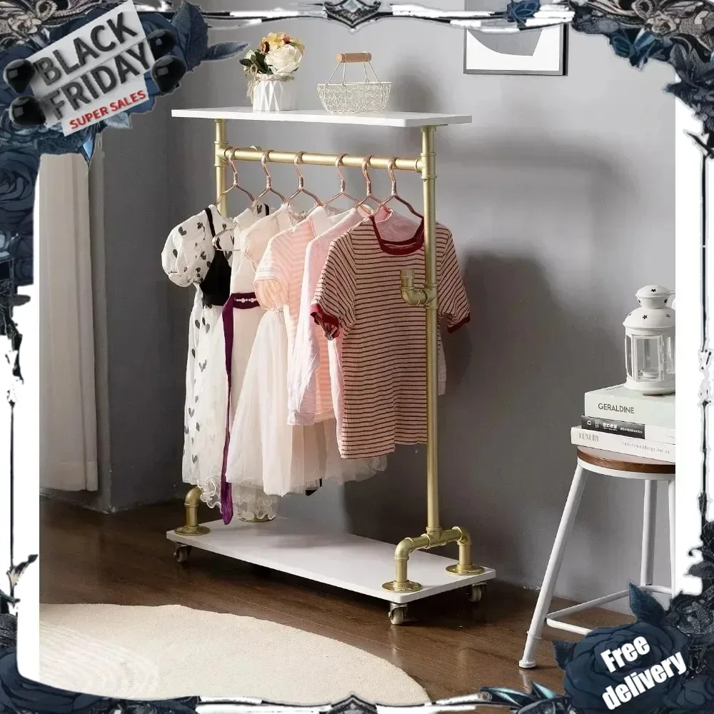 

Kid’s See and Store Pipes Dress-up Center, Industrial Child Costume Garment Rack/Clothes Rack/Clothing Rack