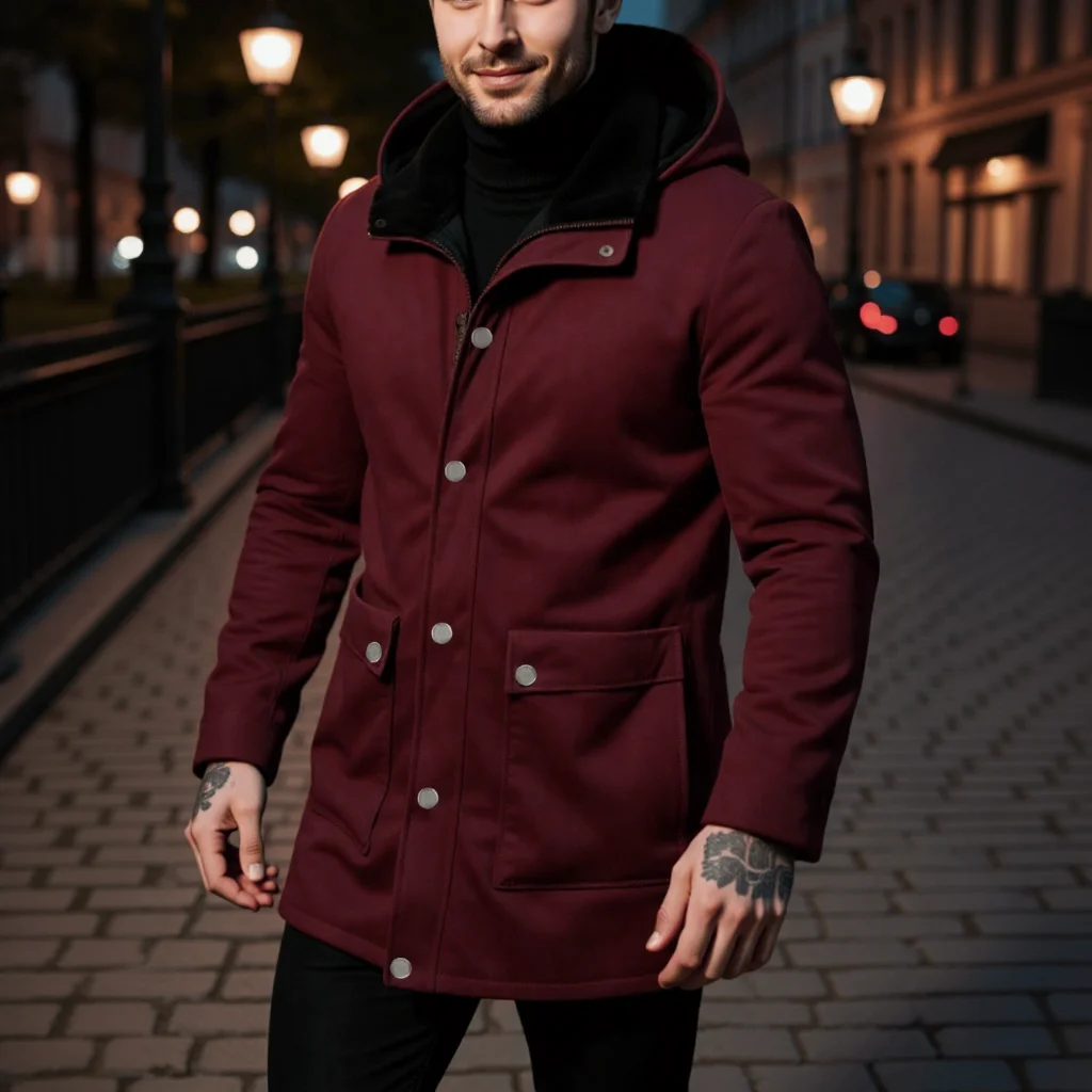 

Мужская ветрозащитная утолщенная флисовая куртка с капюшоном, теплое зимнее пальто, уличная одежда, повседневный плащ