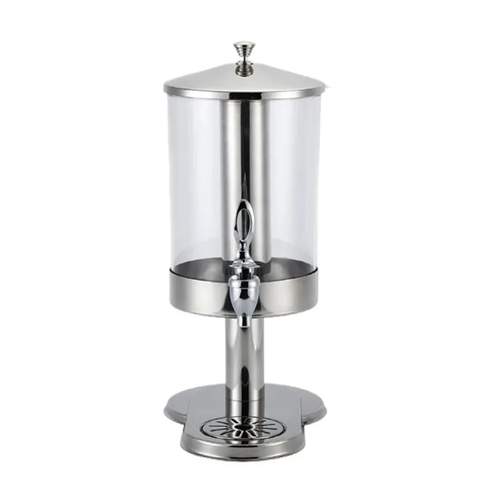 Commercial Stainless Steel Juice Dispenser 7L Refrigerated Beverage Machine for Milk Tea Coffee