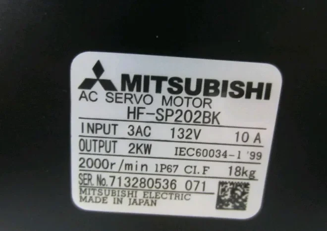 

Free Shipping Original Japan servo motor ac 2kw HF-SP202BK