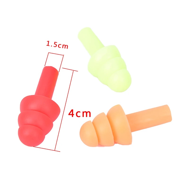 10Pairs Waterproof Swimming Silicone Swim Earplugs Soft Anti-Noise Ear Plug