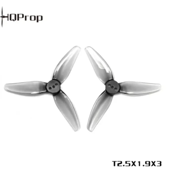 Hélice HQProp T2.5X1.9X3 2,5 pouces à 3 pales en PC 2CW 2CCW pour drone de course FPV Mario Mini25