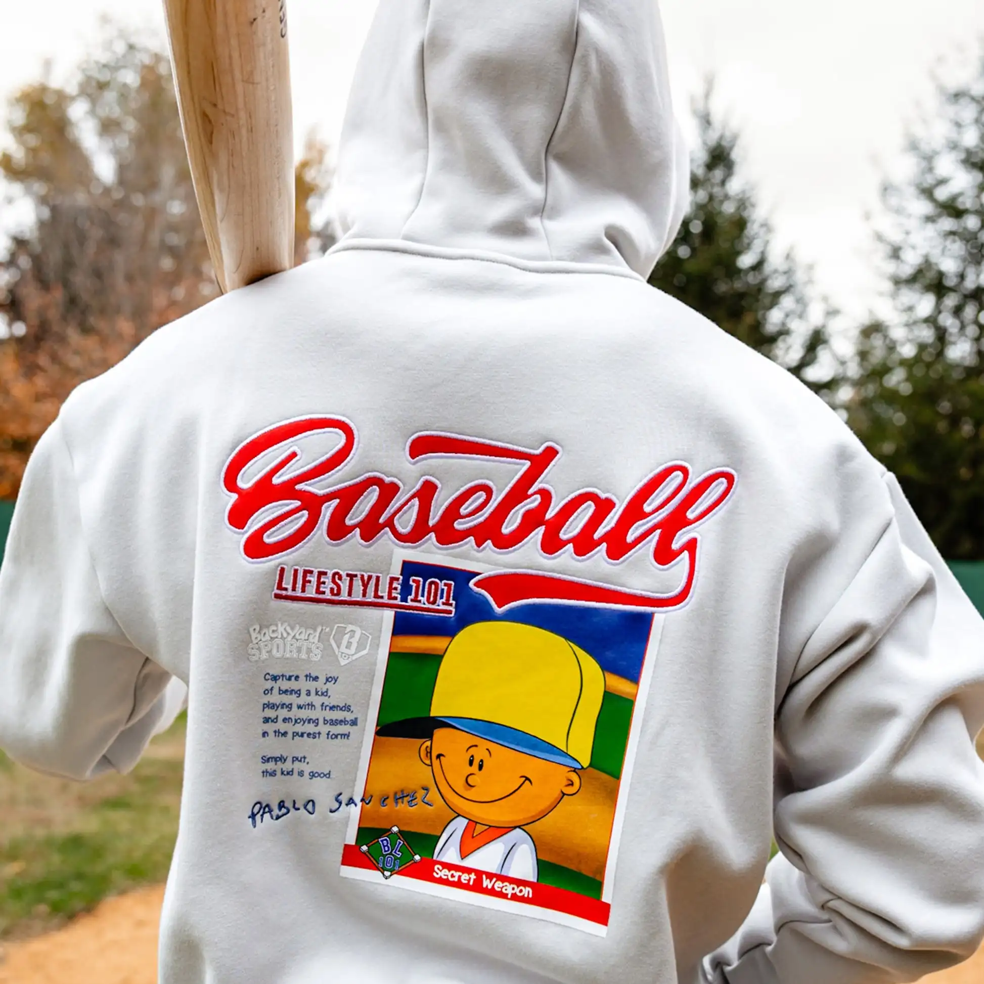 

Autumn and Winter Children's Adult Baseball Sports Hooded Sweatshirt, BL101 Baseball Pullover Hooded Sweatshirt, Fleece