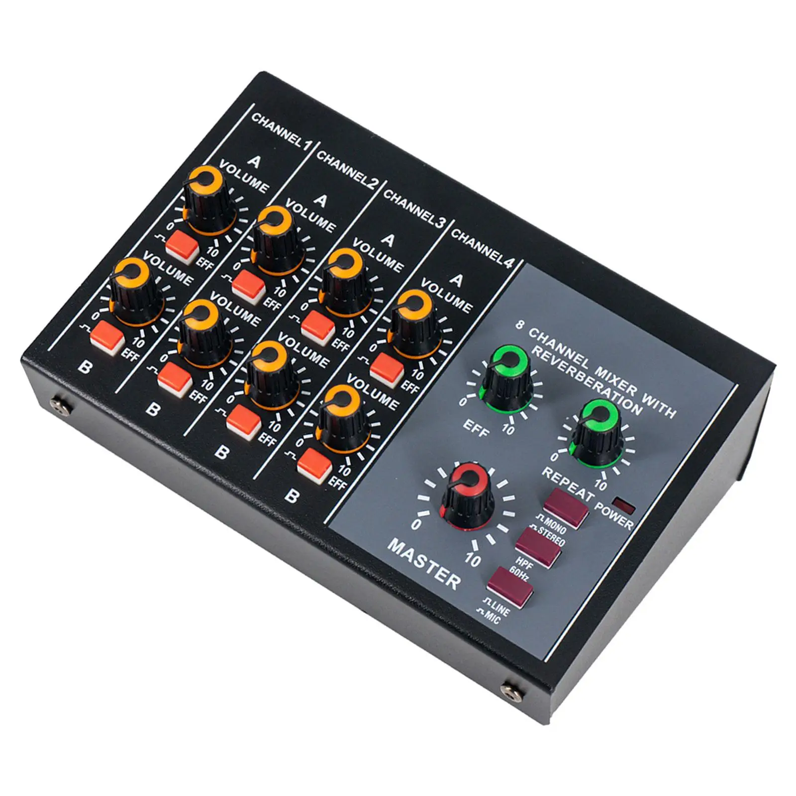 Mixer a 8 canali Mixer audio professionale per la registrazione di connessione di strumenti musicali