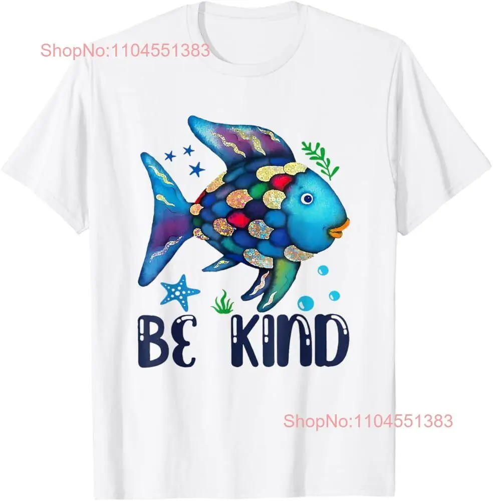 

Футболка Be Kind Rainbow Scale Fish Teacher Reading Book