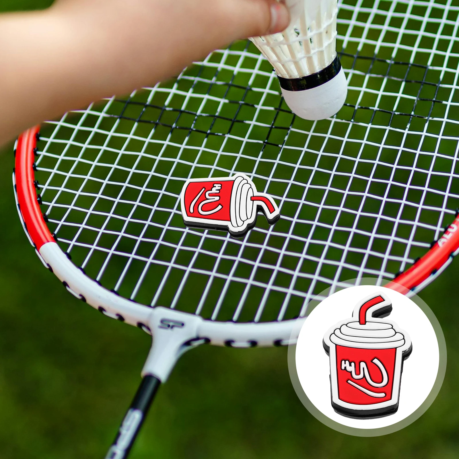 

8 Pcs Silicone Shock Absorber Racquet Vibration Reducer Absorbers Tennis Racket