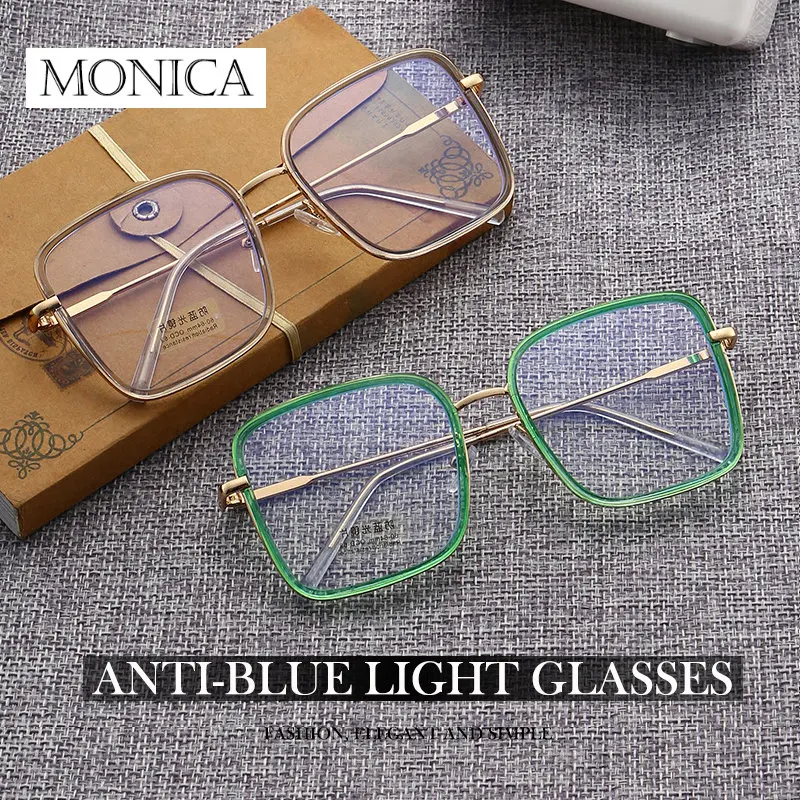 Fashion Classic Metal Anti-Blue Light Glasses Women Men Vintage Round Frame Computer Game Goggles Blue Ray Blocking Eyeglasses