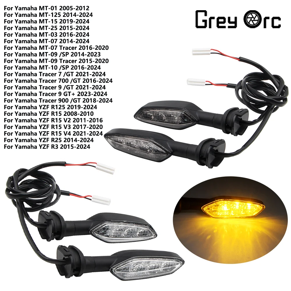 Motorcycle Turn Signal For Yamaha YZF R125 YZF R15 V2 V3 V4 YZF R25 YZF R3 YZF R6S YZF R6 YZF R1 YZF R7 Flashing Lights