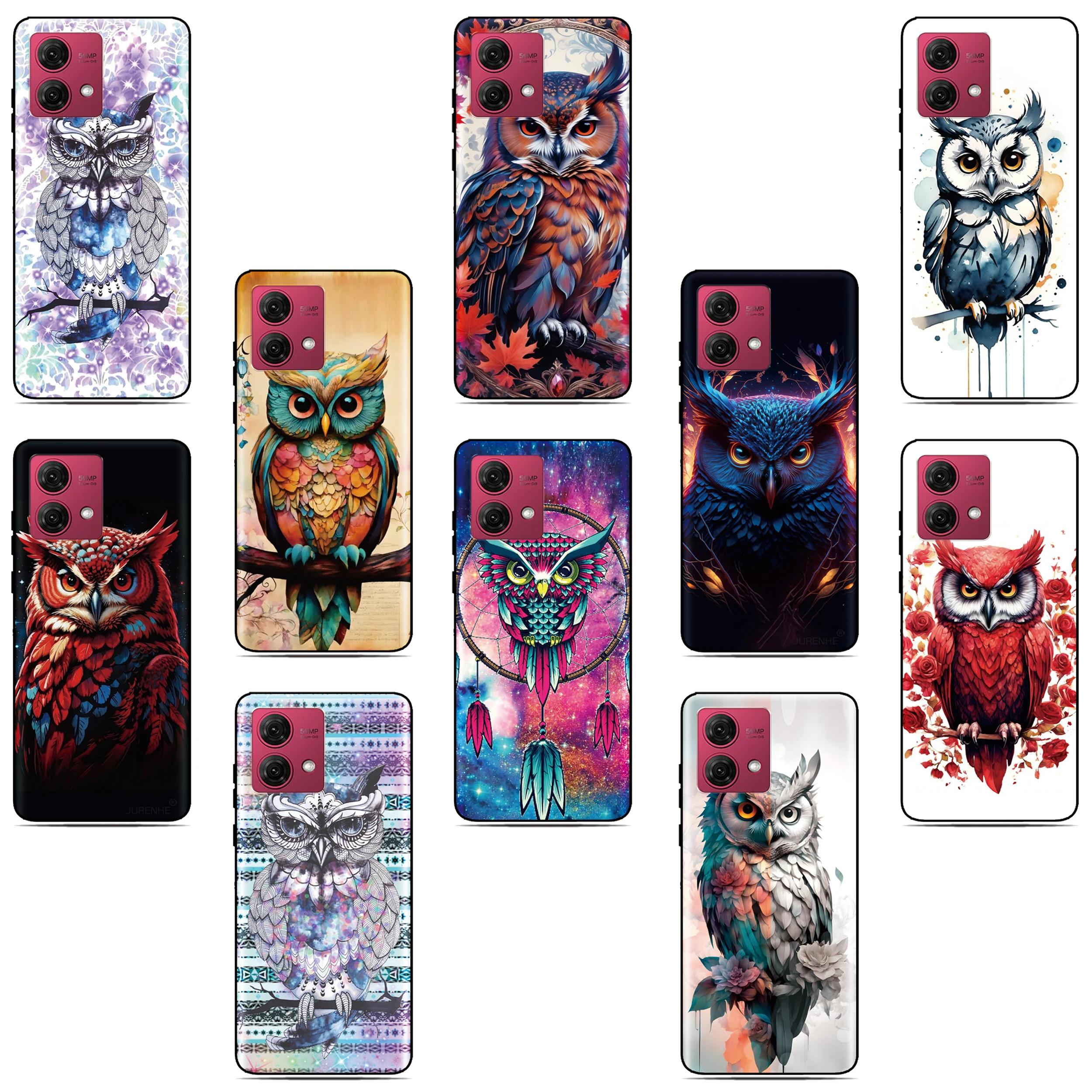 

Owl Animal Phone Case For HTC U23 U12 U11 Life U20 Desire 12 19 20 Plus 22 12s BQ Aquaris X X2 Pro Vsmart Joy 3 Star Cover