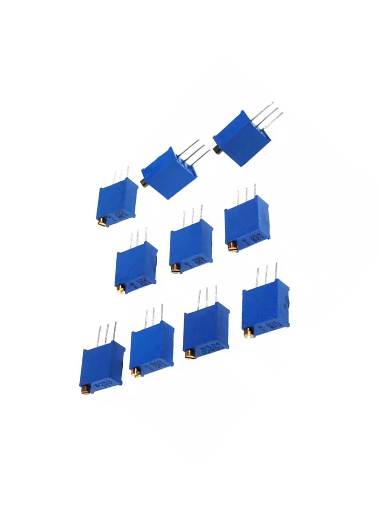 Precisão resistência potenciômetro 3296w, multi-turn, 10pcs