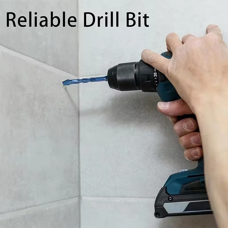 4PCS high-Hardness Skew Head Eccentric Drill Bits For Tiles/ Glass/Metal/Wood Drilling Tools 6-12mm Drill Bits Set