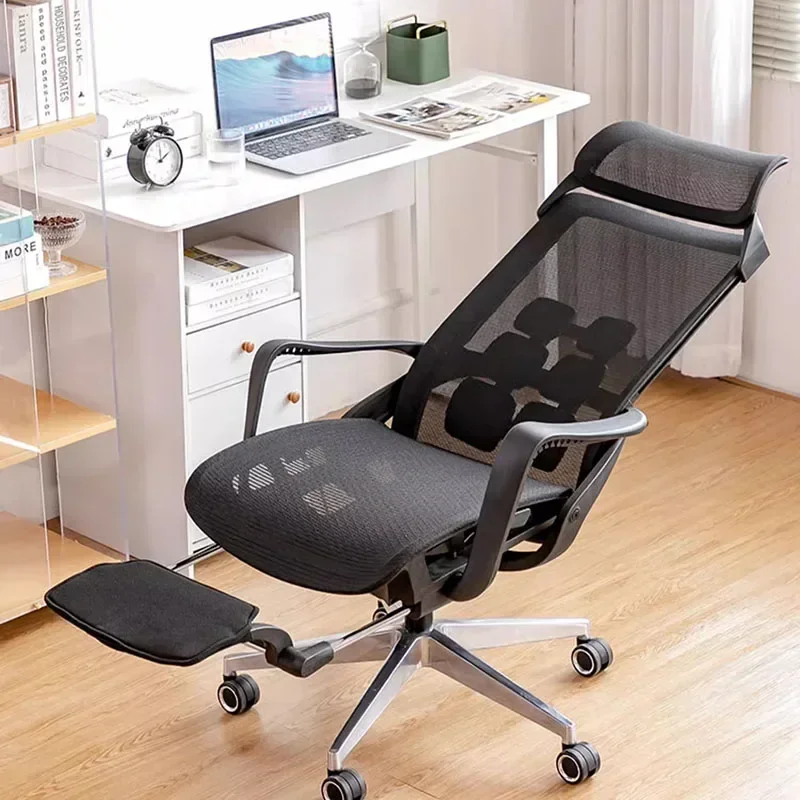 

Headrest Support Office Chair Recline Footrest Handle Design Office Chair Lounge Sedentary Silla De Oficina Office Furniture