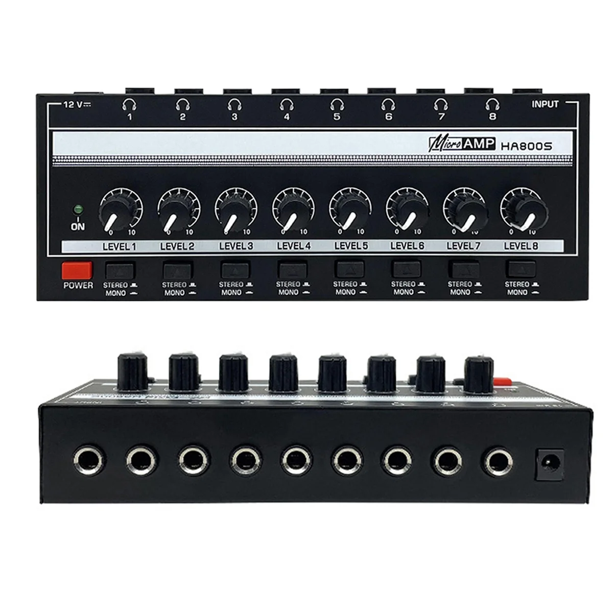 A51I Monitor a 8 canali Stereo/Mono Switch Amplificatore per cuffie Mixer a rumore ultra-basso Amplificatore per cuffie Distributore di segnale