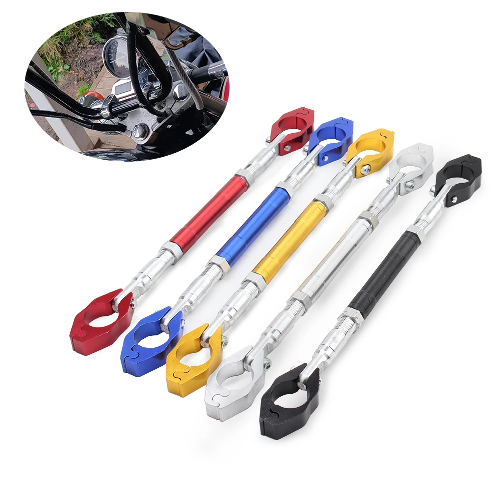 Motorcycle Handlebar Handle Grip Adjustable Crossbar Balance Bracket Regulator Steering Wheel Reinforcing 22mm Replacement image 4
