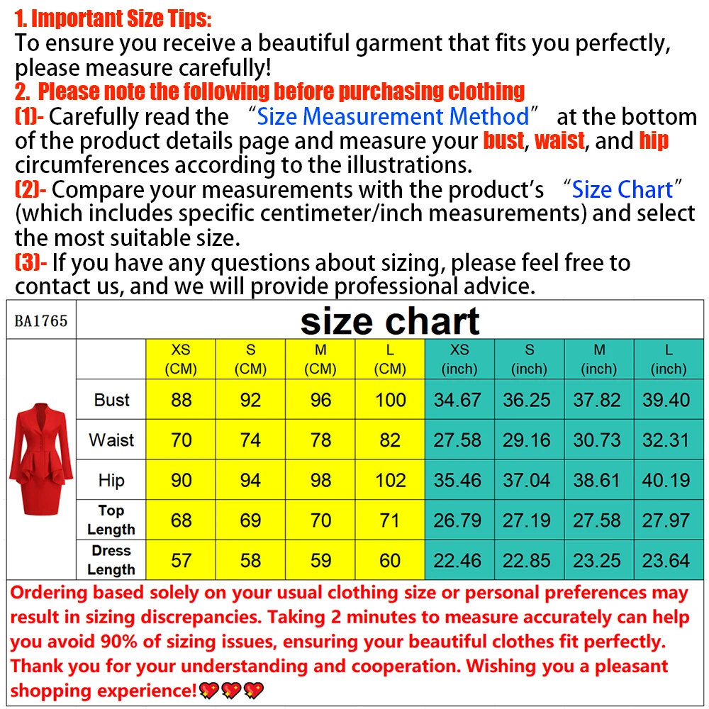 Women's 2 Piece Outfits Formal V-Neck Long Sleeve Buttons Smocked Top and Casual Split Bodycon Midi Skirt Set for Evening Party