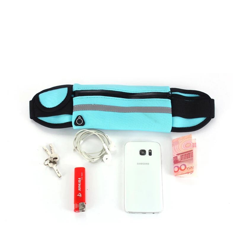 مقاوم للماء تشغيل الخصر حقيبة رياضية الركض في الهواء الطلق حامل هاتف المحمول حقيبة بحزام الإناث الذكور اللياقة البدنية ركوب الدراجات الملحقات الرياضية