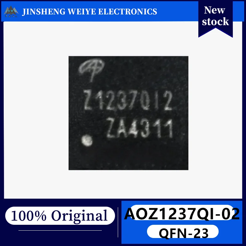 (5/20 units) AOZ1237QI-02 marking Z1237Q12 QFN4X4 24V/8A Synchronous Buck DC-DC Controller 100% New Original IC Chips