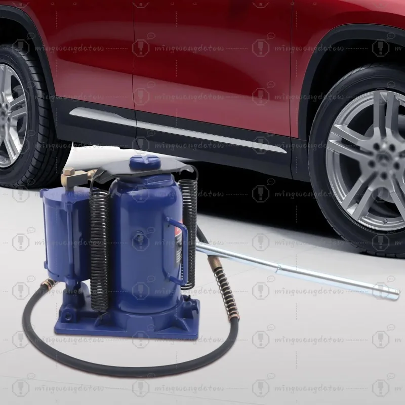 Pneumatic Hydraulic Bottle Jack Dual Power 20Ton Air Over Heavy Duty for Truck Trailer Auto Repair with Quick Lift