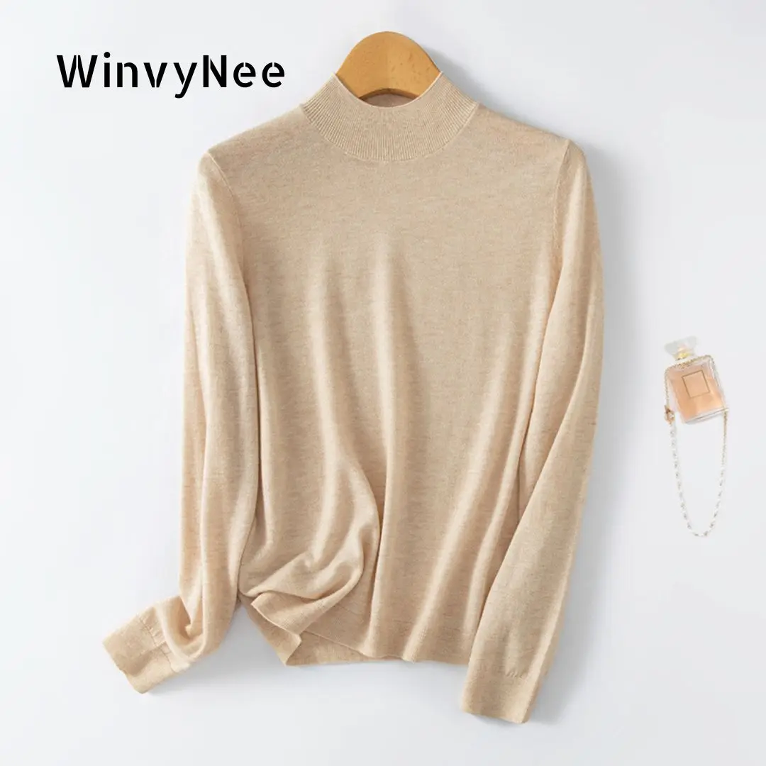 Women's Wool Pullover Long Sleeve Casual A1757014A