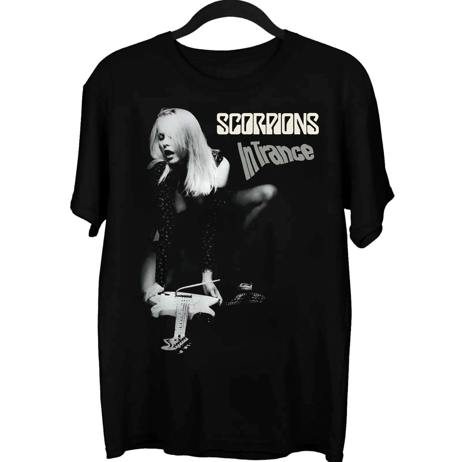 Hot Scorpions In Trance Album Shirt Gift For Fans Unisex S-5XL T-Shirt P915 long or short sleeves