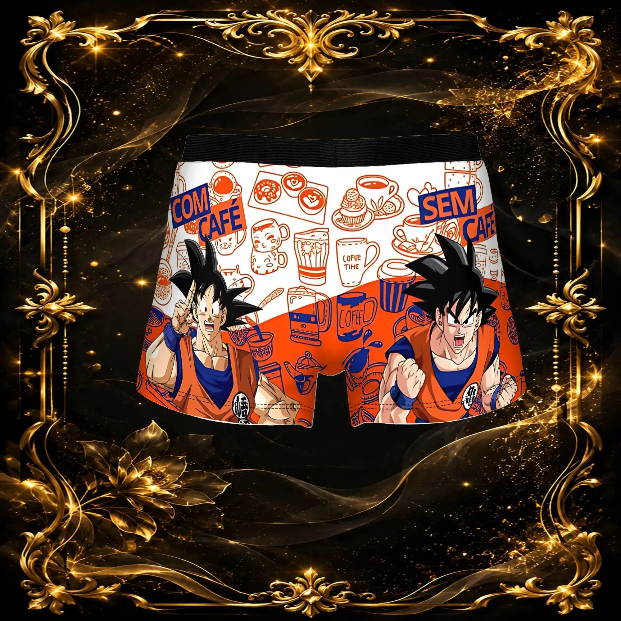 3Pcs Dragon Ball Z boxers  Underpants Breathbale Panties Men's Underwear Sexy Shorts Boxer Briefs