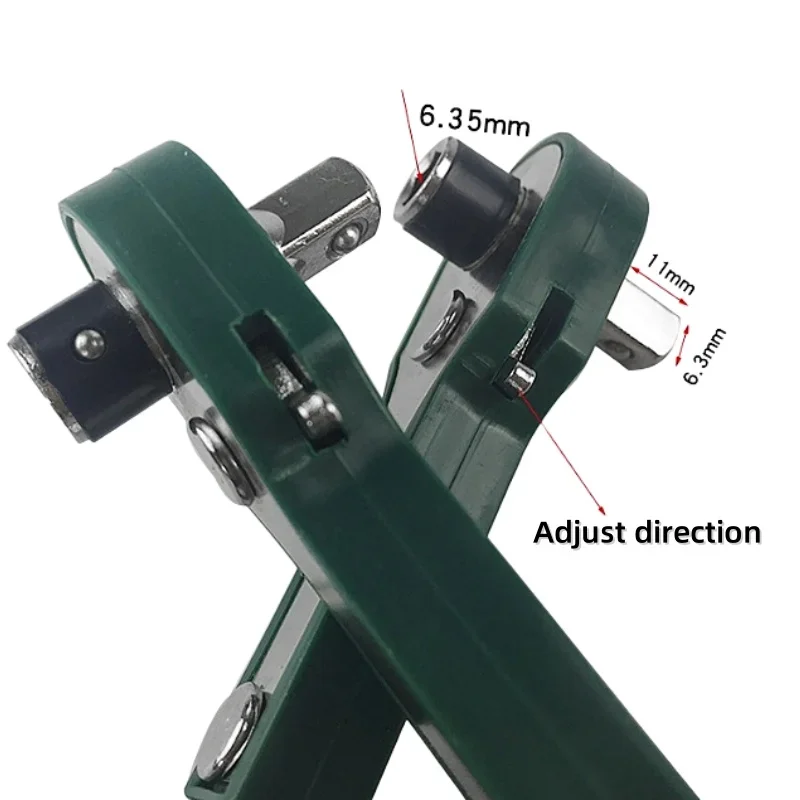 مفتاح ربط بسقاطة صغير مفك عزم دوران عالي قابل للتعديل مفتاح ربط سريع مفك براغي صغير 1/4 قضيب مفتاح بانة سريع أدوات