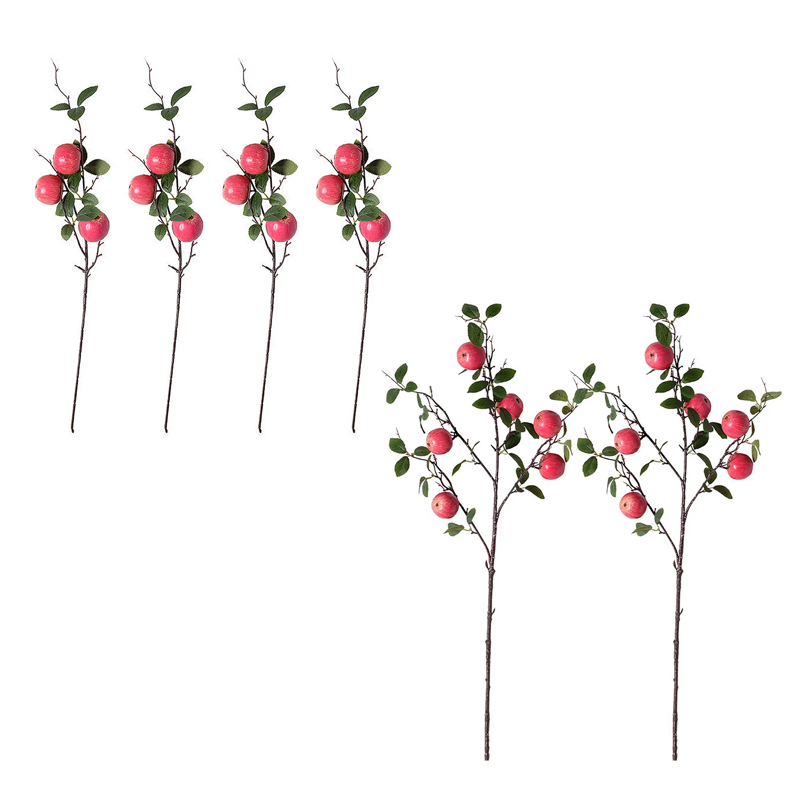 Artificial Apple Branch, Simulation Apple Foam Fruit Branchs, Wedding Holiday Home Decoration, 60cm/96cm