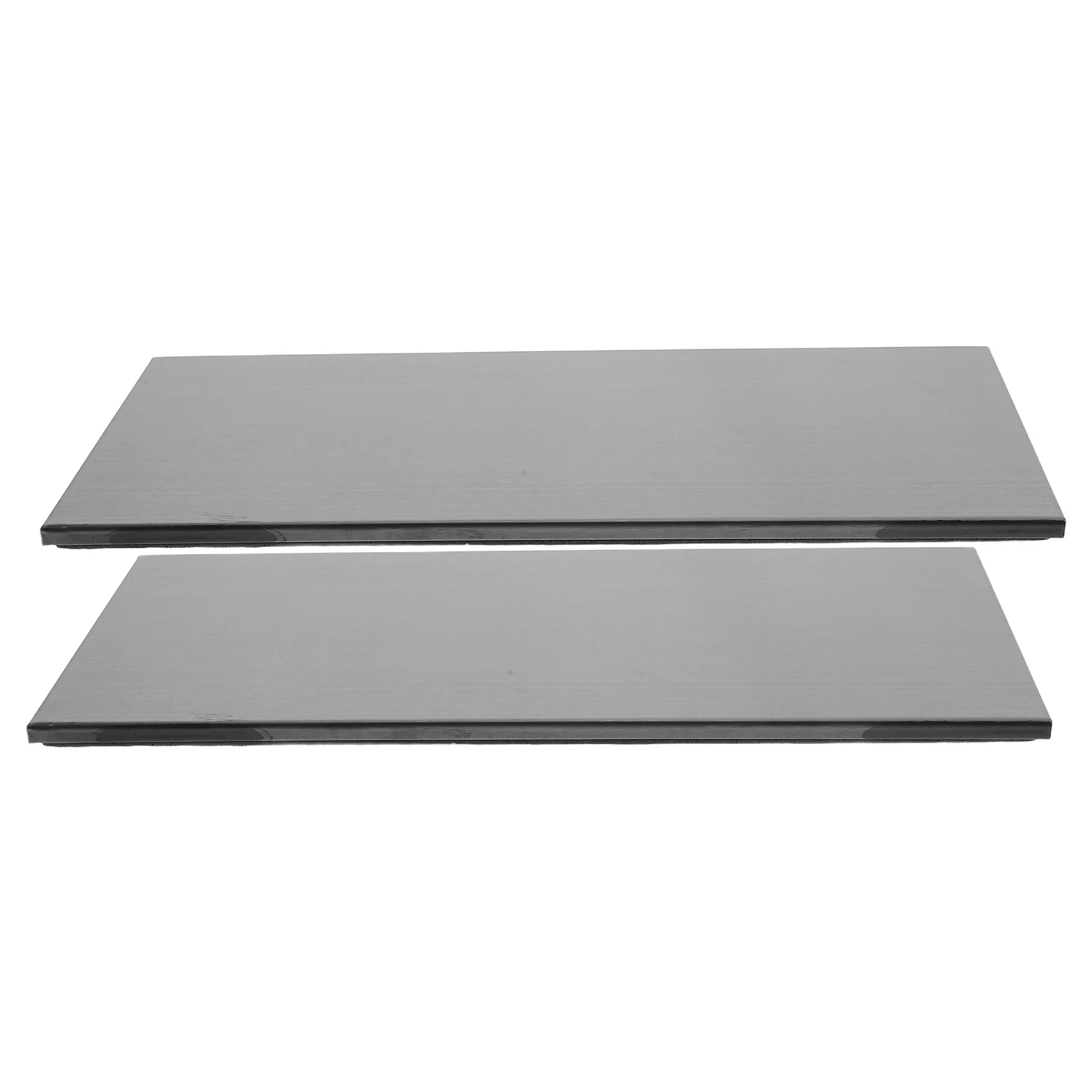 2 قطعة 25X11 سنتيمتر فارغة علامة باب معدني الفولاذ المقاوم للصدأ لوحة قابلة للنقش لاصق غرفة المكتب علامة جدار جبل مدرسة فندق مستشفى #4