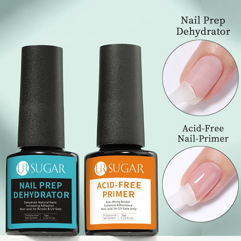 UR SUGAR 7ml Nail Prep Dehydrat  No Wipe Top Coat Base Gel Fast Gel Remover Soak Off UV LED Cosmetics Varnish Manicure