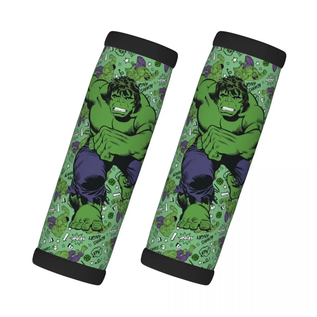 

Custom Hulk Comic Art Luggage Handle Wrap Suitcase Identifier 2 Pack Superhero Refrigerator Handle