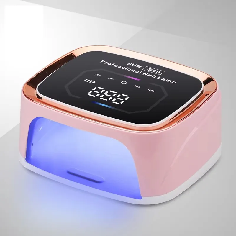 مصباح أظافر جل احترافي للأشعة فوق البنفسجية قابل لإعادة الشحن 168 وات Sun L10 معالجة سريعة لصالونات التجميل المنزلية