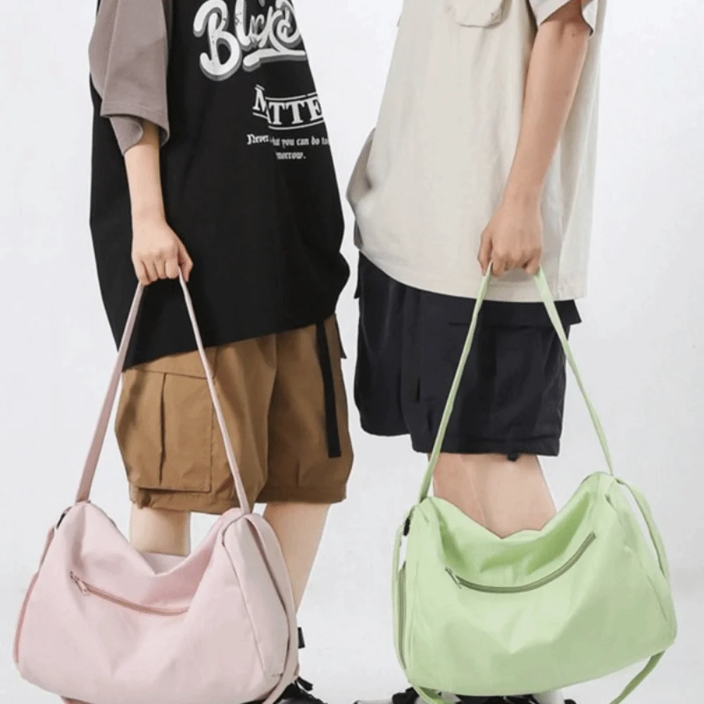 

Ins Large Capacity Travel Duffle Bag Waterproof Handheld Travel Luggage Bag Business Trip Sports Messenger Bag Male