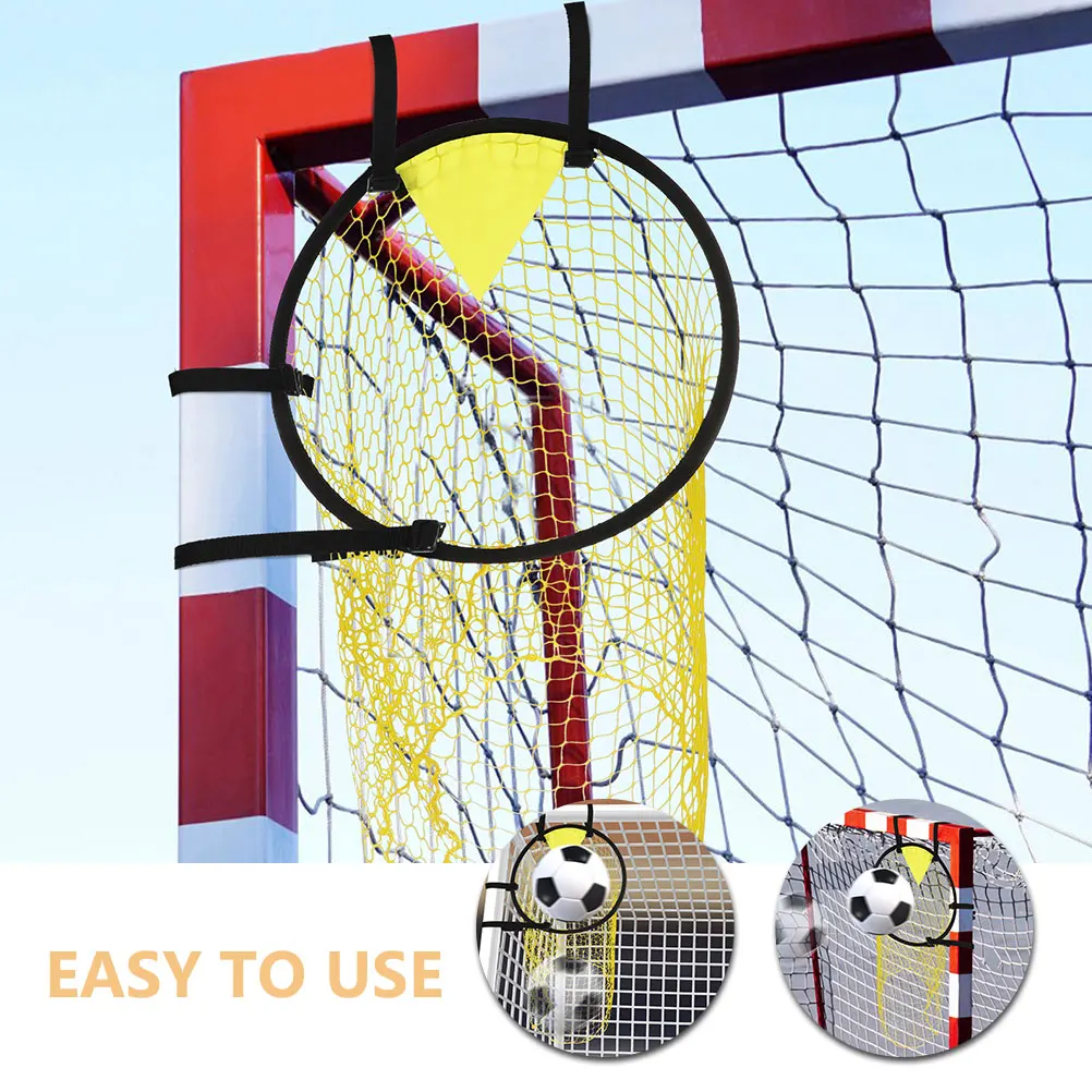 

Football Net Soccer Practice Aid Lightweight Durable Yellow Material Gifts Men Footballing