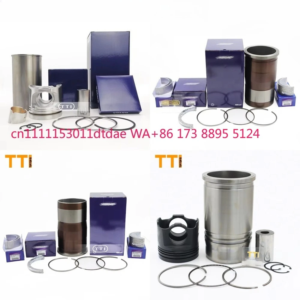 

Replacement Piston Kit with Piston Sleeve for D11 D16A Engine 2097300 0387390 Heavy Engine Parts for