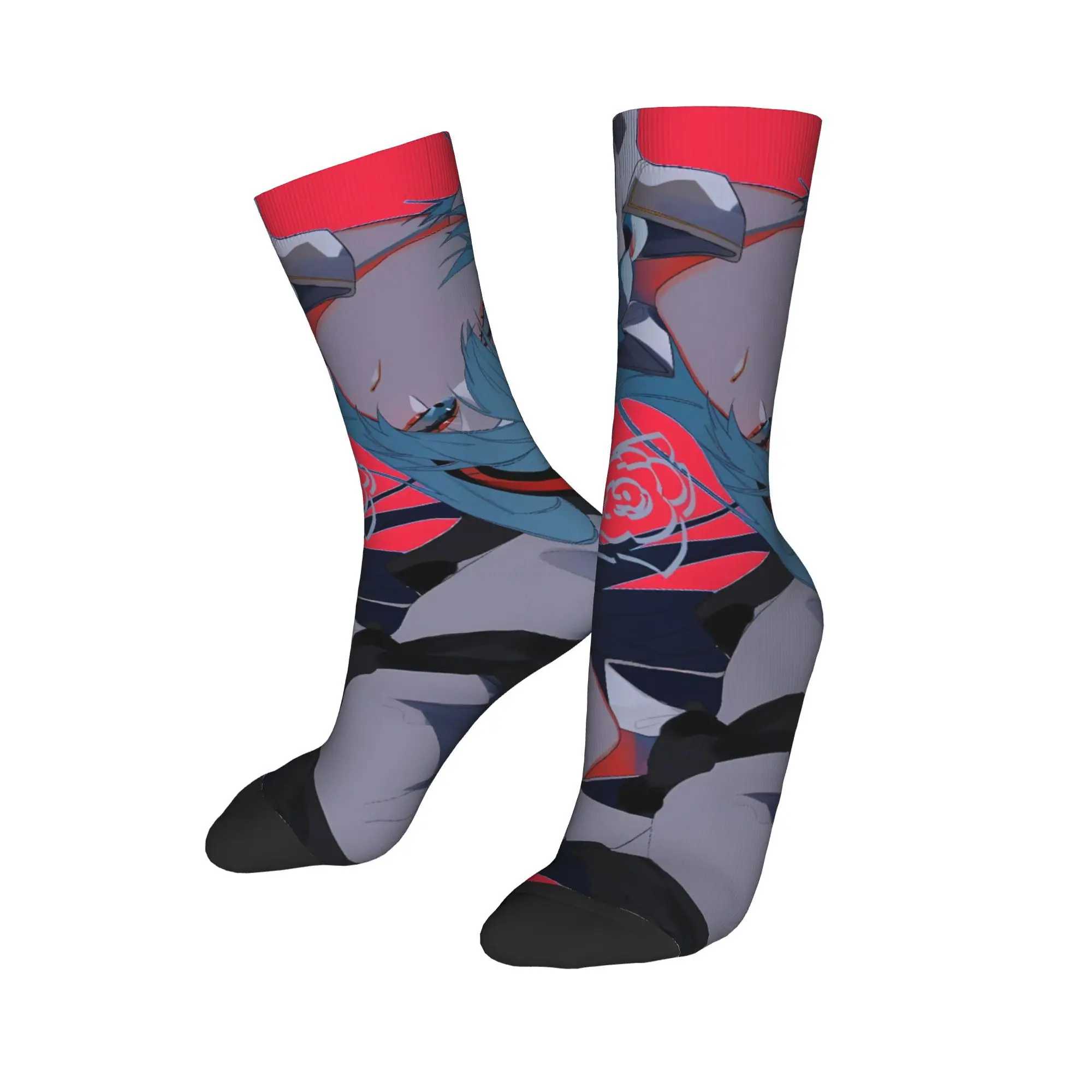 Ado WORLD TOUR 2025 Hibana الجوارب جوارب غير رسمية الرجال متوسطة لينة الجري الجوارب الخريف نمط عدم الانزلاق الجوارب