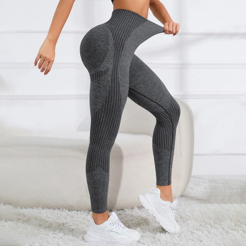 Leggings da allenamento per il sollevamento del culo per le donne Scrunch Butt Gym Seamless Booty Tight