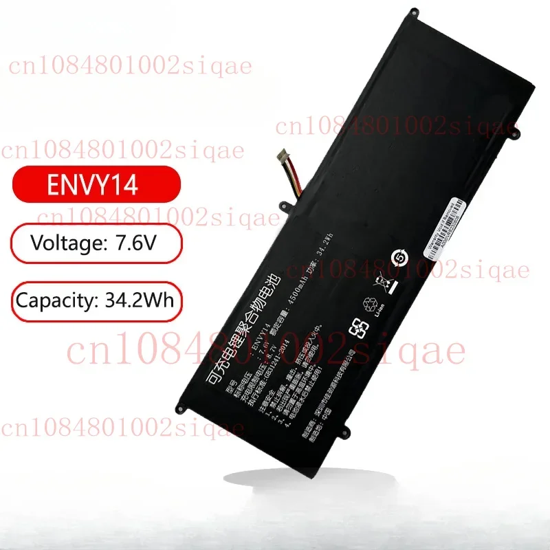 

New ENVY14 Laptop Battery For IPASON SmartBook P2X For Hasee BG/T 18287-2013 P147JBN51 P147JBN52 4500MAH 38WH 7.6V%100 test