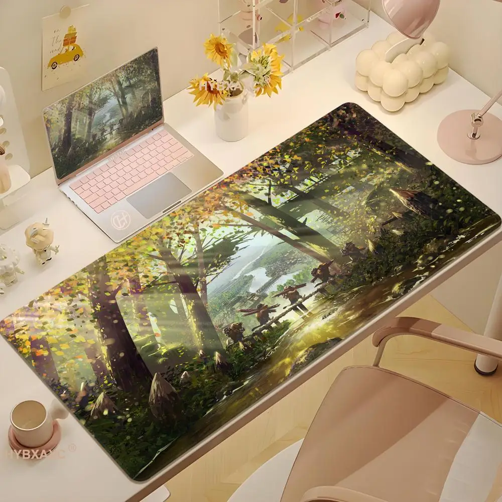 

Mouse Pad Non-Slip Rubber Edge locking mousepads Game play mats Cute strategy simulation game Timberborn for notebook PC compute