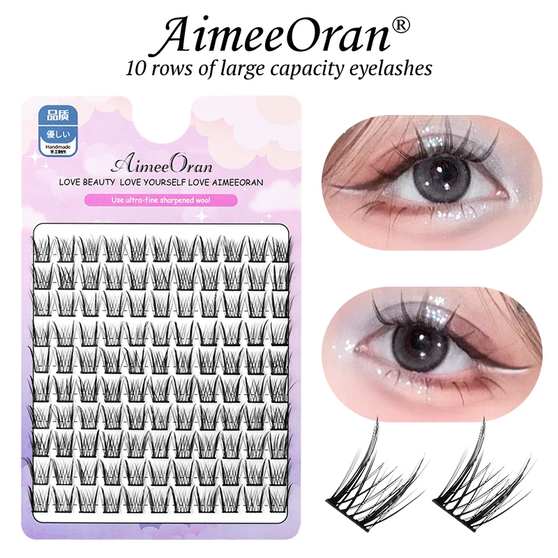 

Individual eyelash extenstions maga False Lashes clusters Wispy Stable Curl Eyelashes for Women Girls Makeup DIY