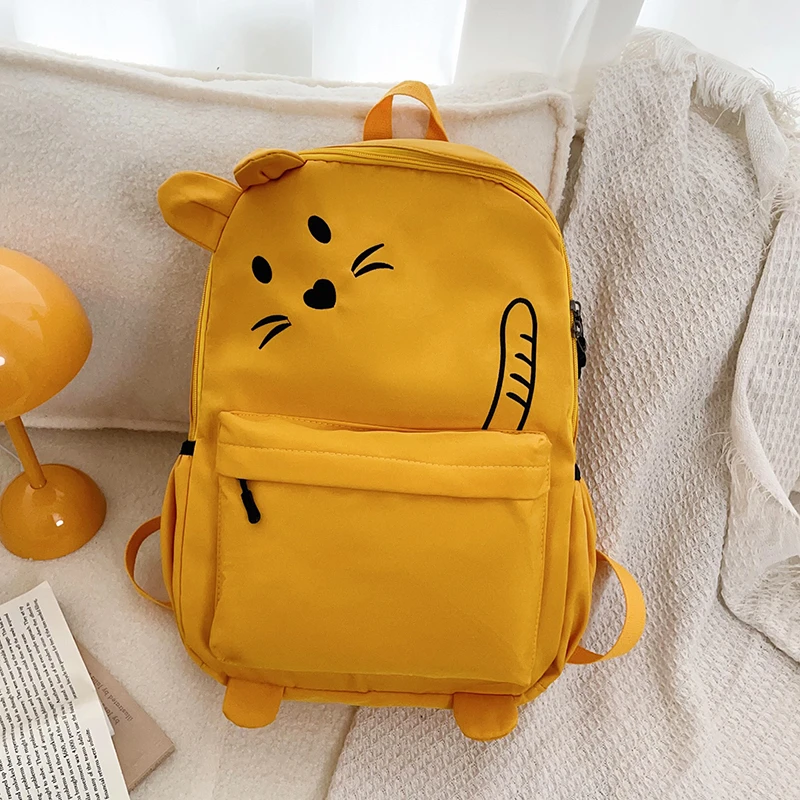 New Design Cute Cartoon Female Backpacks Mochila Lightweight Nylon Large Capacity Girls School Bags Bookbag Daypack for Travel