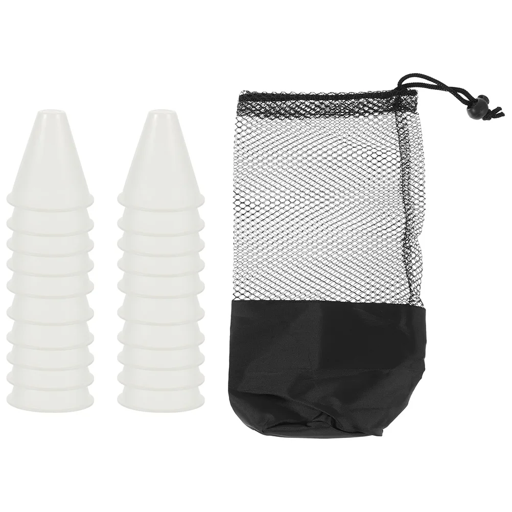 

1 комплект, спортивные тренировочные конусы, ветрозащитный пластиковый конус, футбольный инструмент для тренировки ловкости, спортивные конусы, светящийся конус для маркера