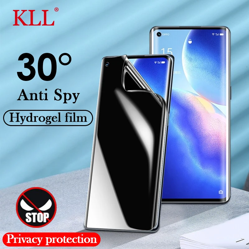 

Защитная пленка для OPPO Find X3 X2 Neo X5 X6, Гидрогелевая антишпионская пленка для OPPO Reno 9 10 Pro Plus 8T 6 5 4 Lite, без стекла