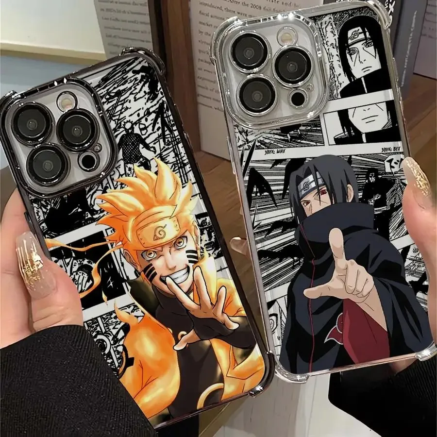 Hot Narutos-ITACHIs Plating Phone Case For Samsung A37 A57 A07 A36 A16 A06 A35 A55 A25 A26 A15 A54 A34 A24 A14 A05 A04 4G 5G