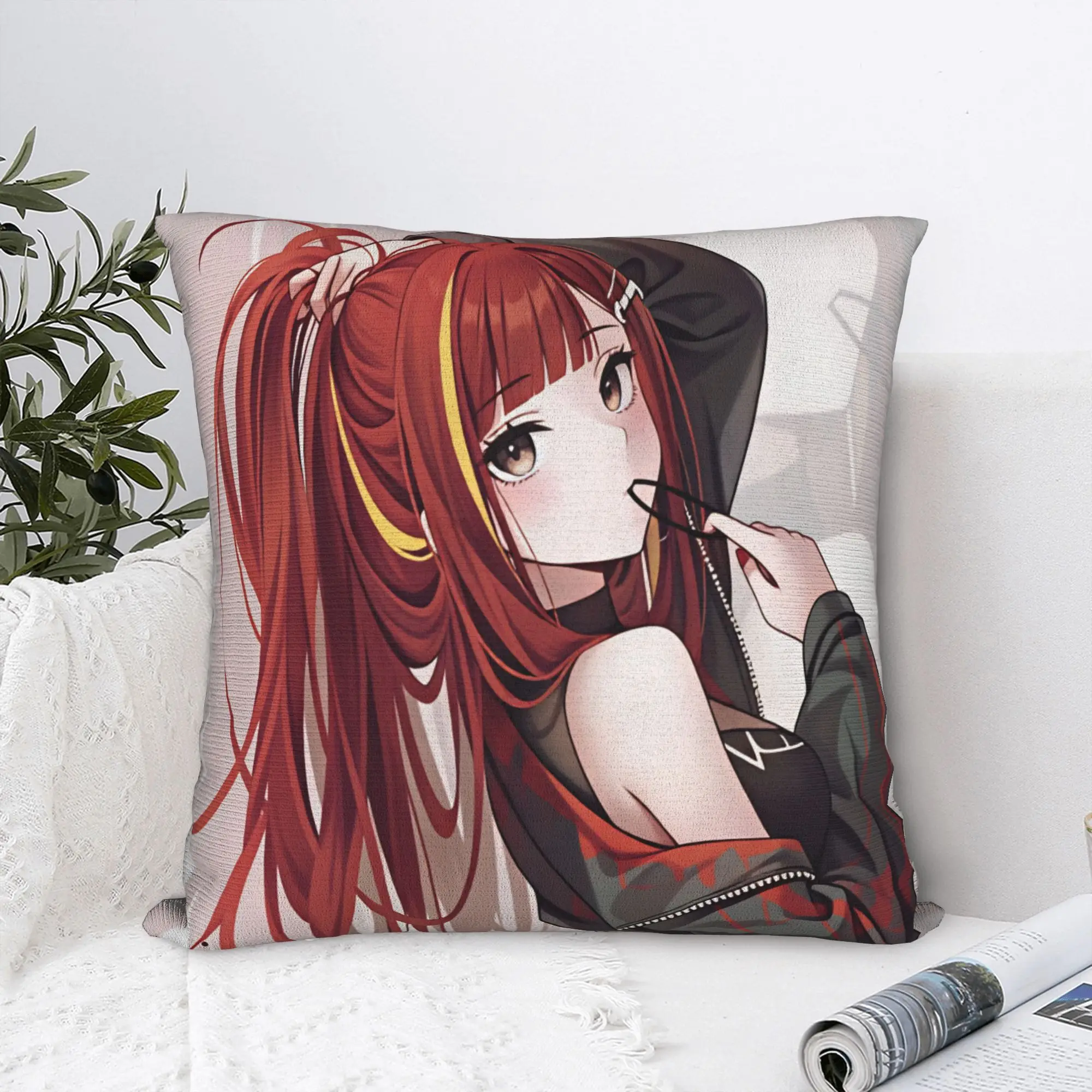 Pillow Cover Akane Lize Singer  Cute Funny Pillow Case For Living Room Chair Pillowcases