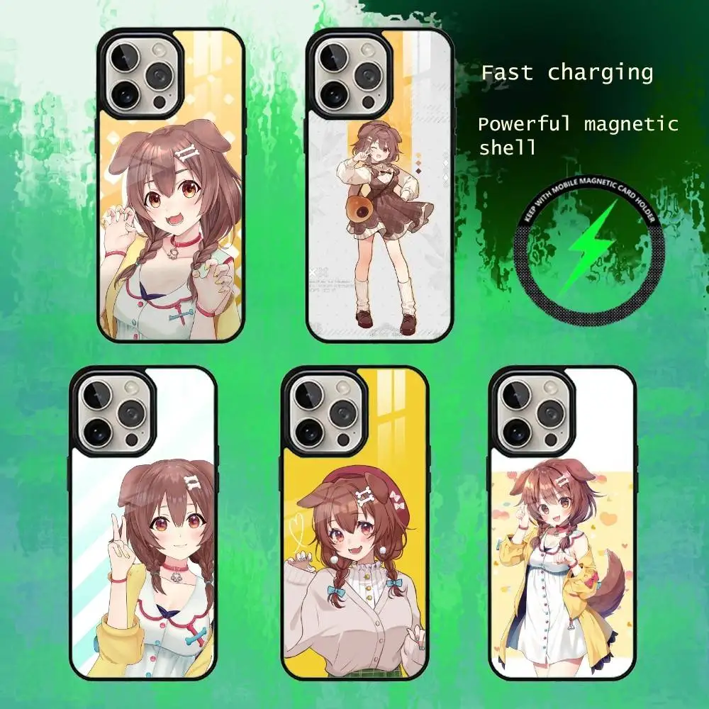 

Virtual Inugami Korone Holo Phone Case For iPhone17,16,15,14,13 Plus,Pro Max Magnetic For Magsafe Wireless Charging